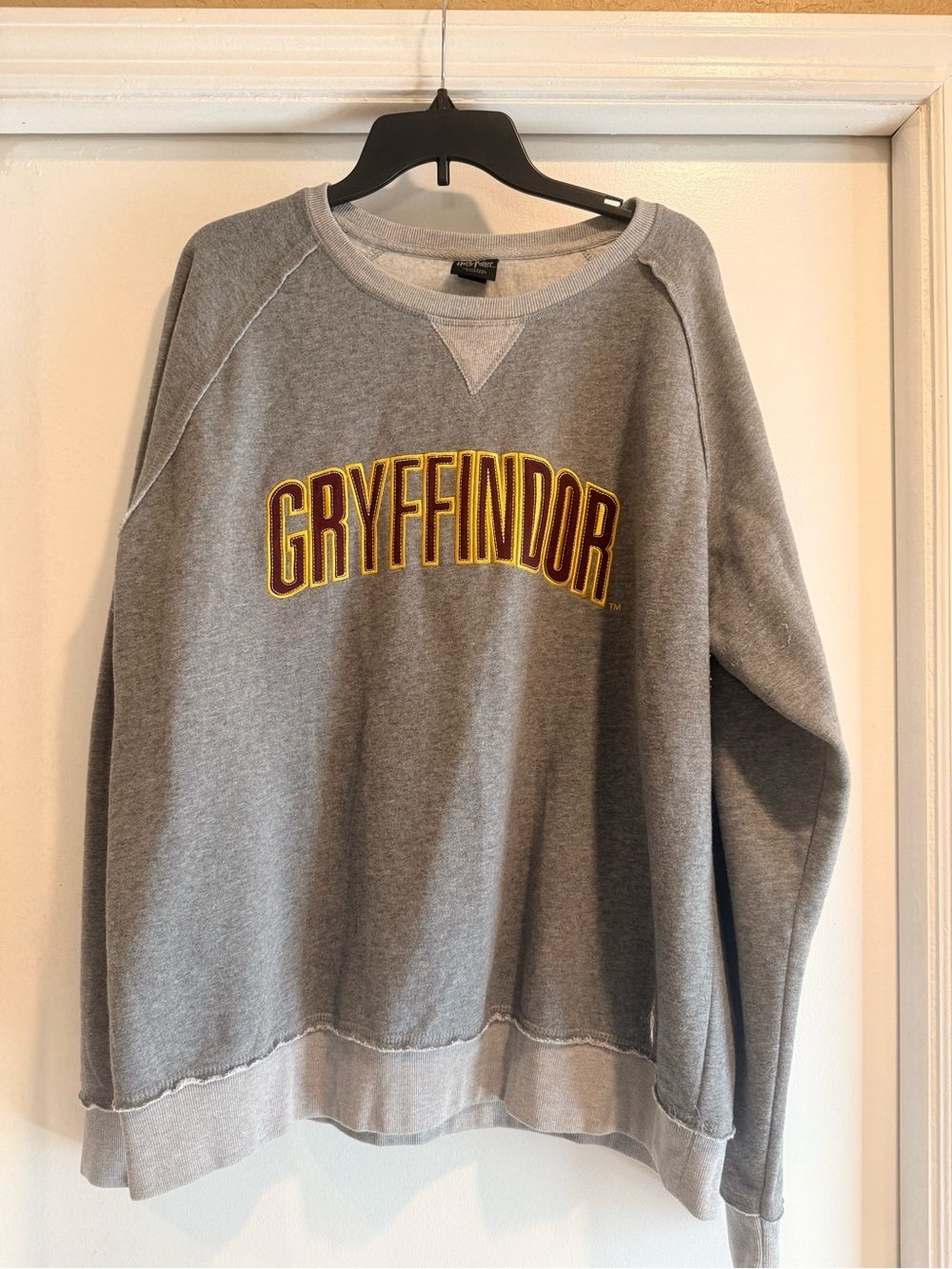 Harry Potter Gryffindor Crewneck with Red and Gold Embroidery